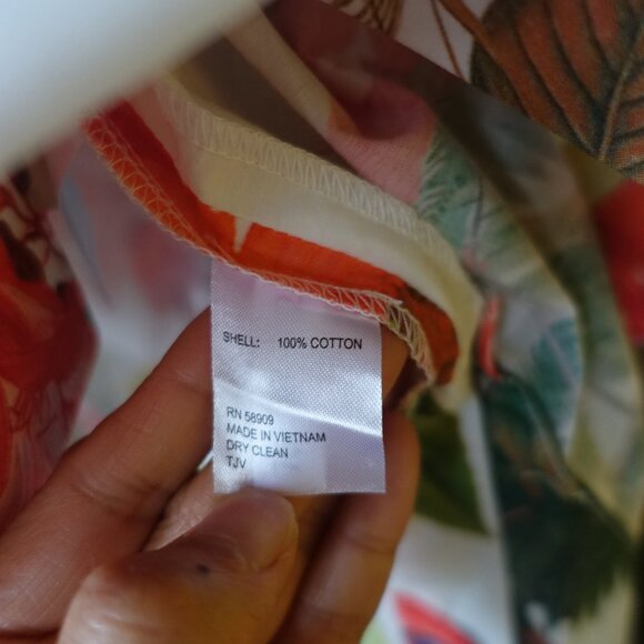 Gianni Bini Thea Camp Shirt XS S Medium M SM Small Hawaiian Tropical Bliss vacay - Picture 9 of 16